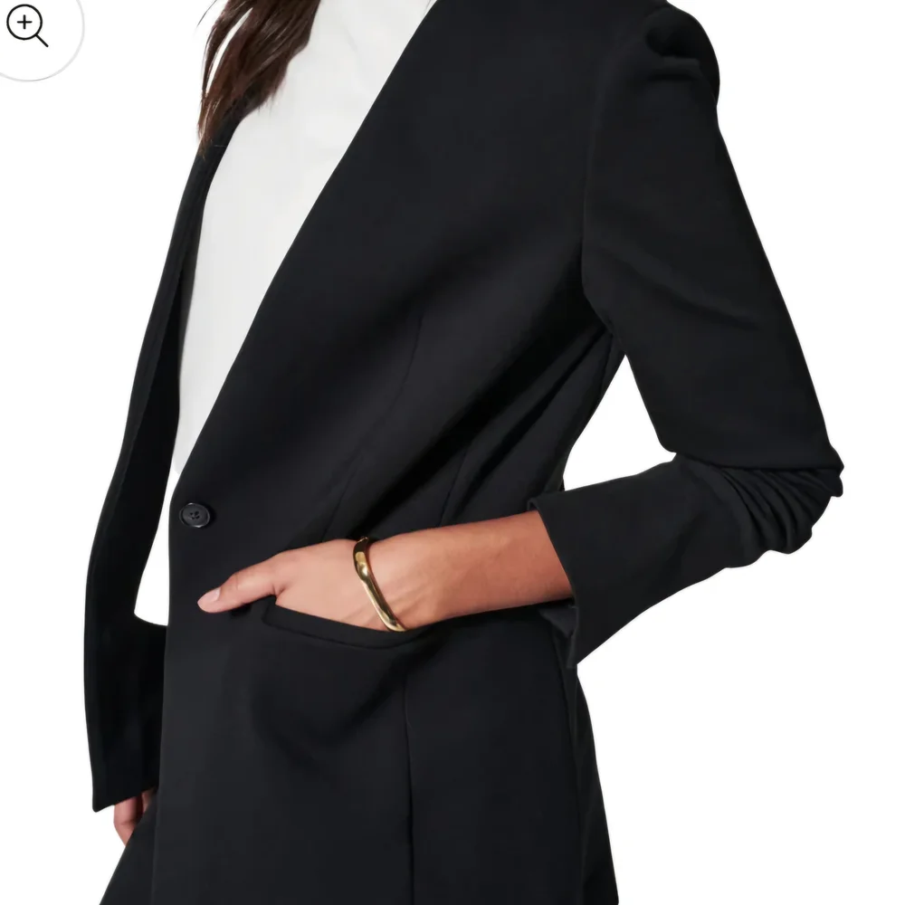 Spanx Black Blazer NWOT - Picture 2 of 9